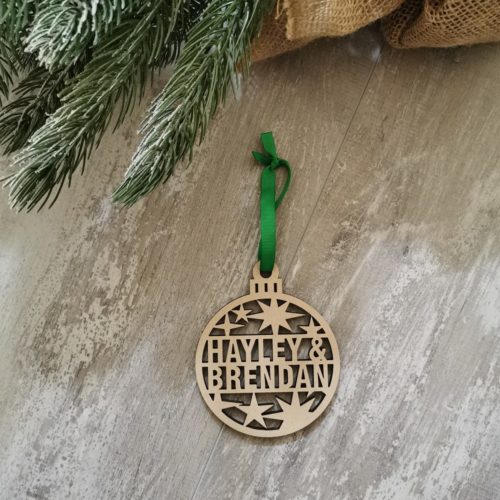 Christmas Ornament - Stars with 2 Lines - Image 4