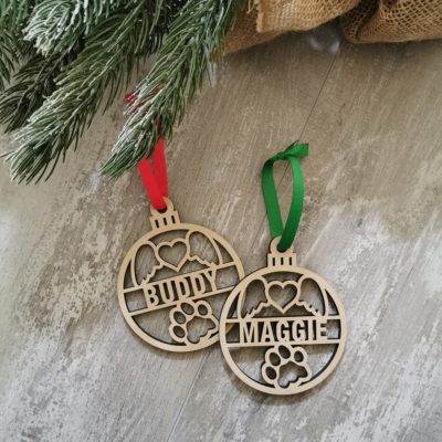 Christmas Ornament - Memorial Paw