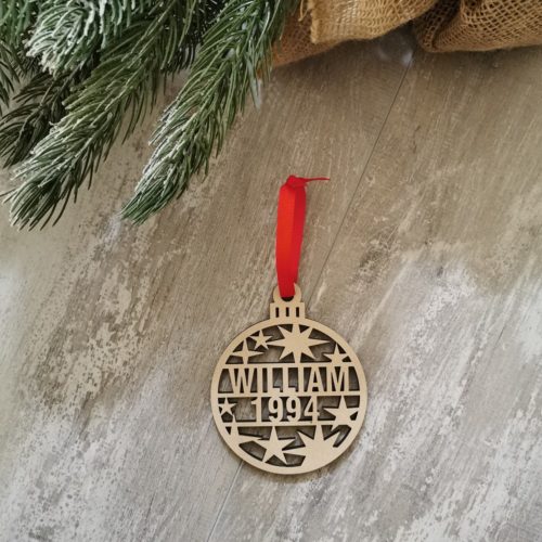 Christmas Ornament - Stars with Year - Image 3