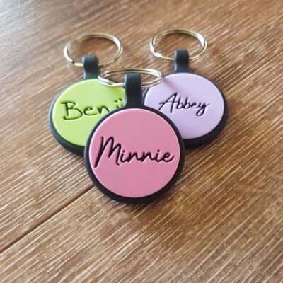 Silicone Pet Tag (Round)