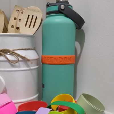 Silicone Drink Bottle Label - Large - Straight