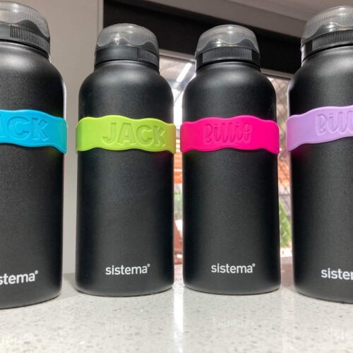 Silicone Drink Bottle Label - Wavy - Image 2